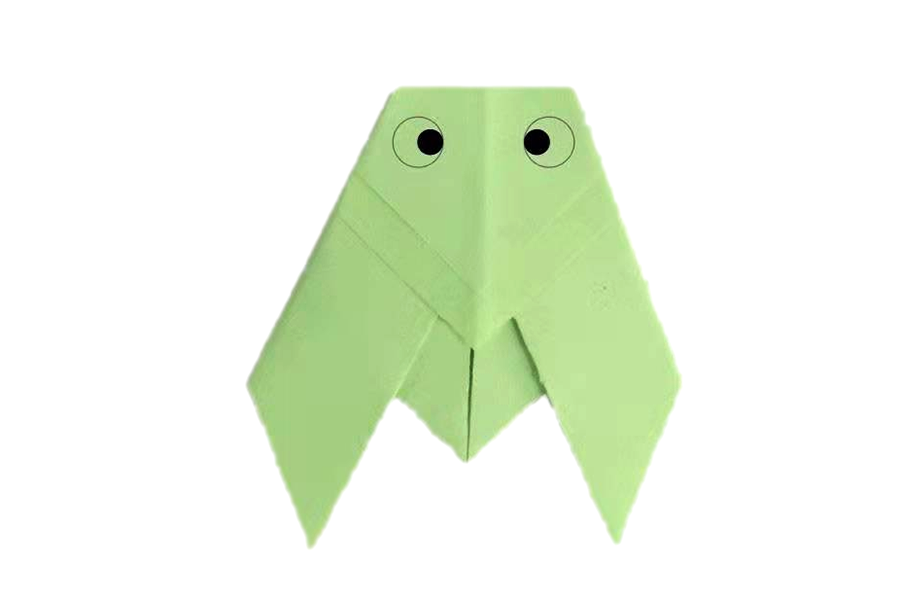 步骤16：眼睛做好后依然感觉不完整，因为还缺少知了的须。下面我们就把它完善一下吧！