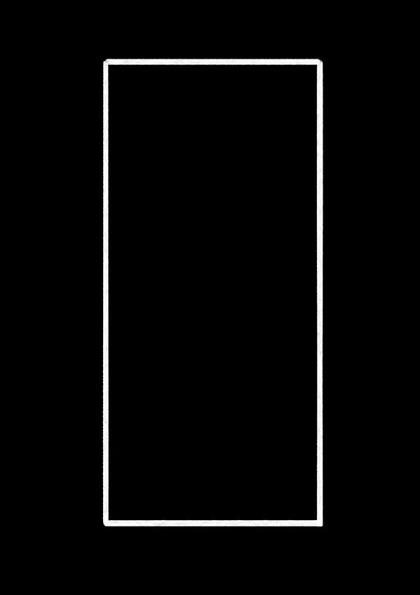 步骤1：首先我们在黑色硬卡纸上用修正液画一个长方形。