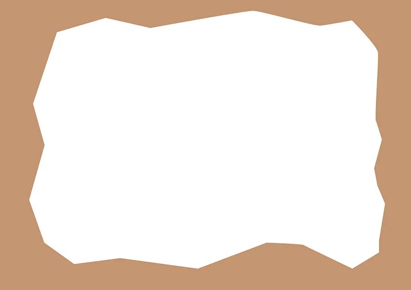 步骤1：首先我们将素描纸剪成如上图的不规则状。