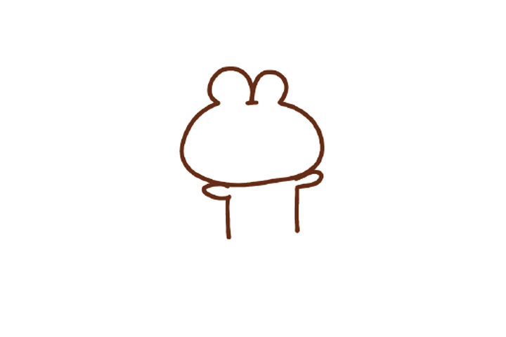 简单四步画求爱兔子-图2