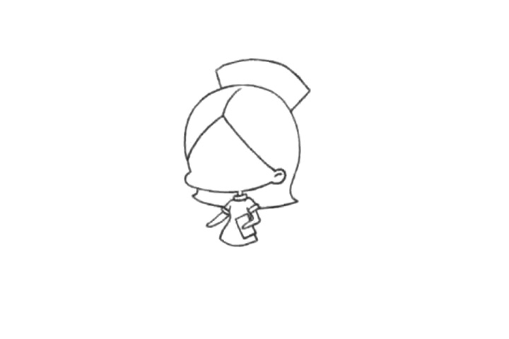 5步画出可爱的护士-图3