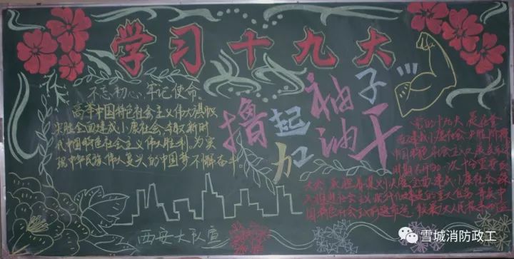 喜迎二十大黑板报简单又漂亮（10张）-图1