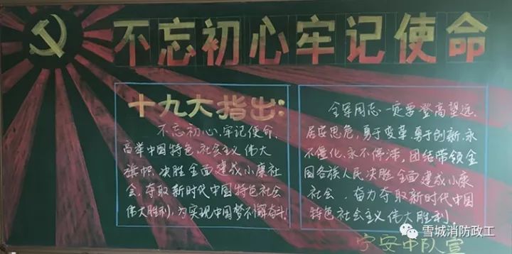 关于二十大的黑板报设计图（10张）-图6