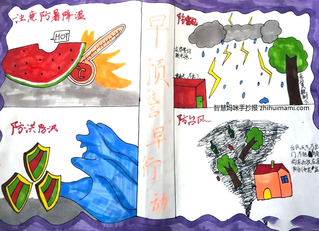 世界气象日手抄报绘画简单字少（10张）-图9