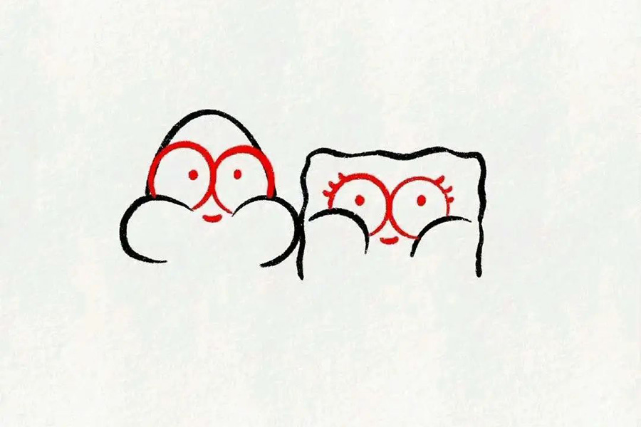 好朋友派大星和海绵宝宝的简笔画教程（7步）-图3