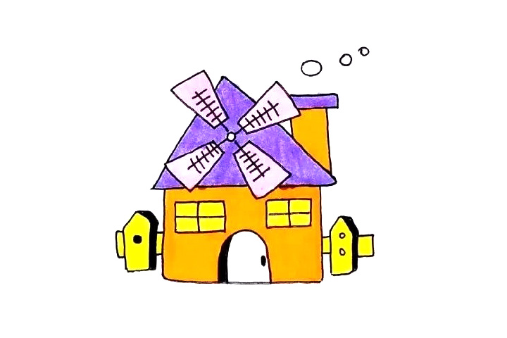 梦幻小房子简笔画图片（8张）-图3