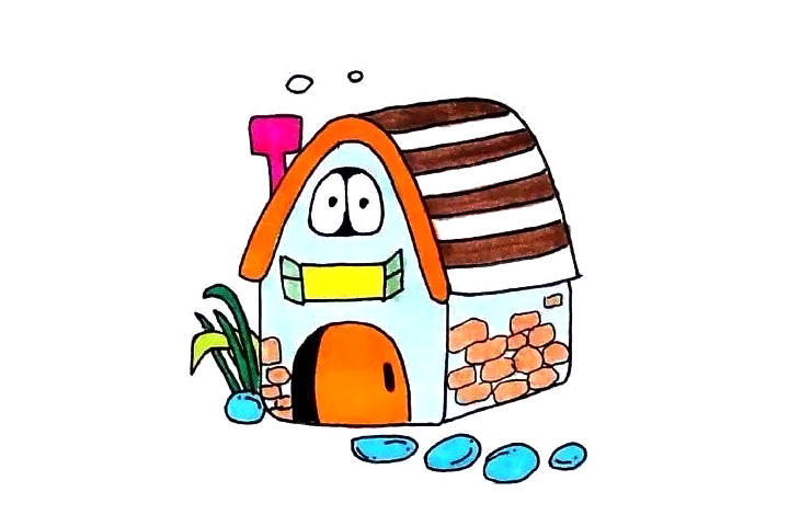 梦幻小房子简笔画图片（8张）-图5