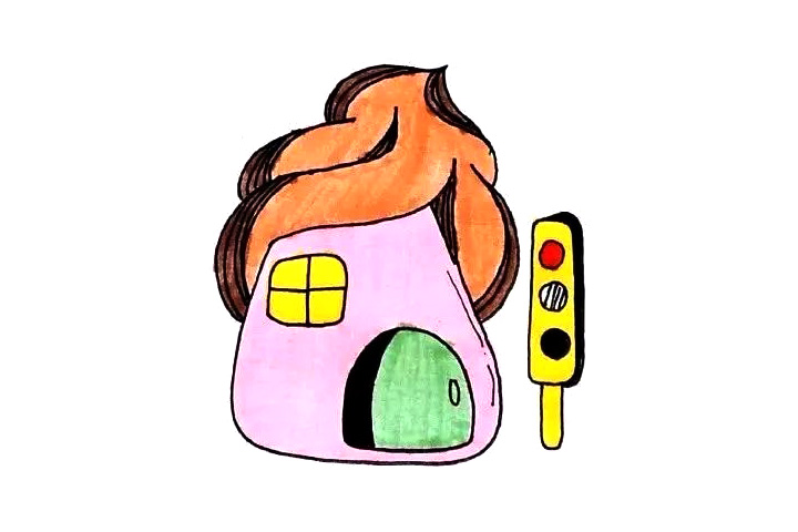 梦幻小房子简笔画图片（8张）-图8