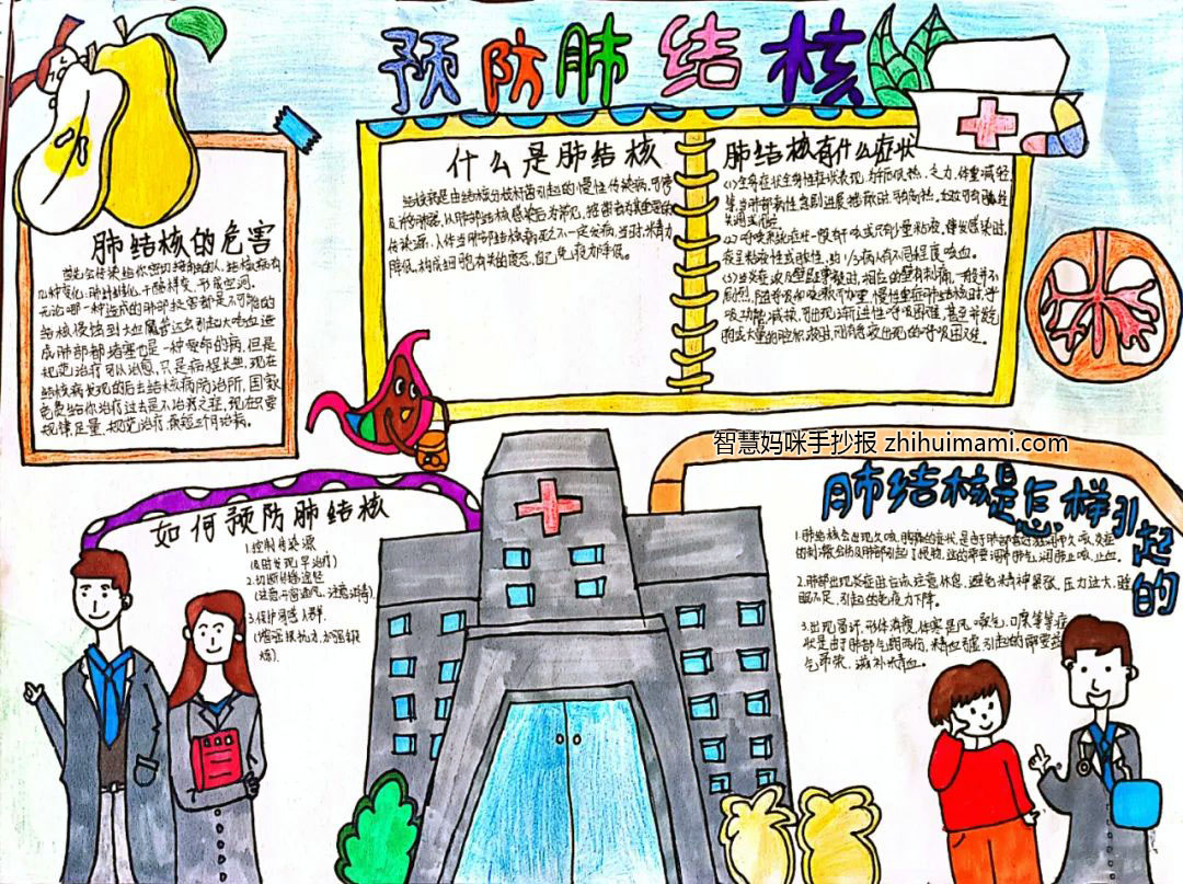 结核病防治手抄报绘画一等奖（9张）-图2