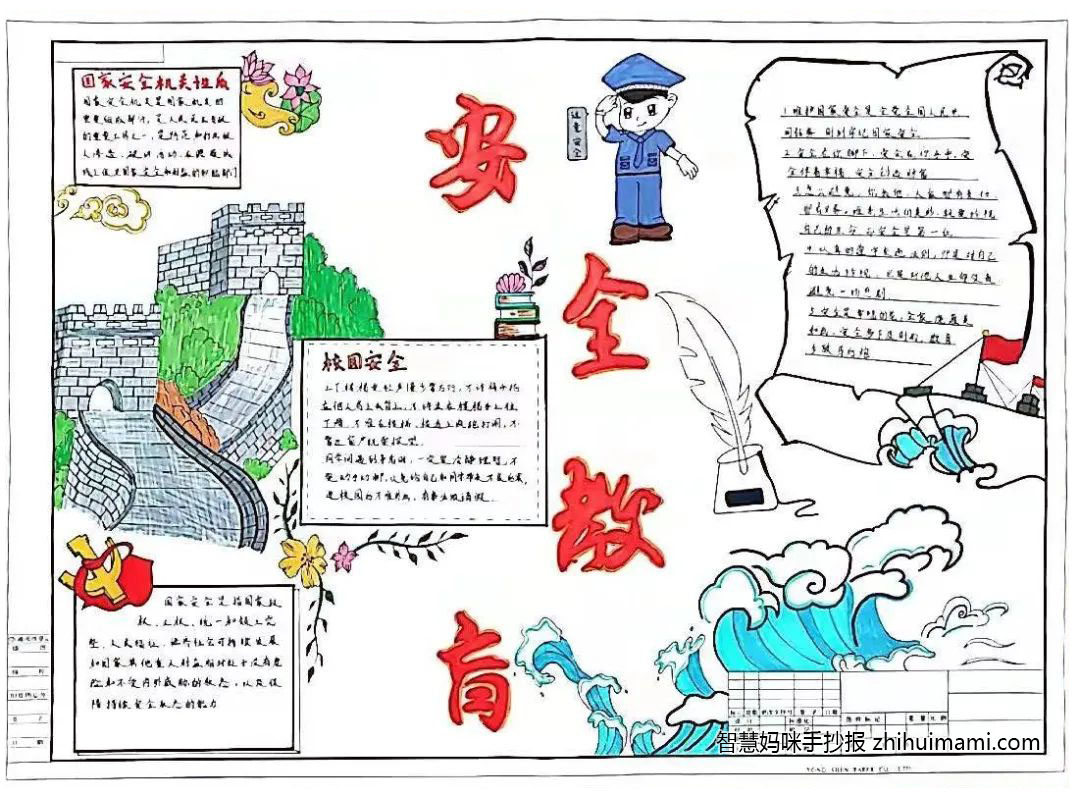 国家安全知识教育手抄报绘画（9张）-图8