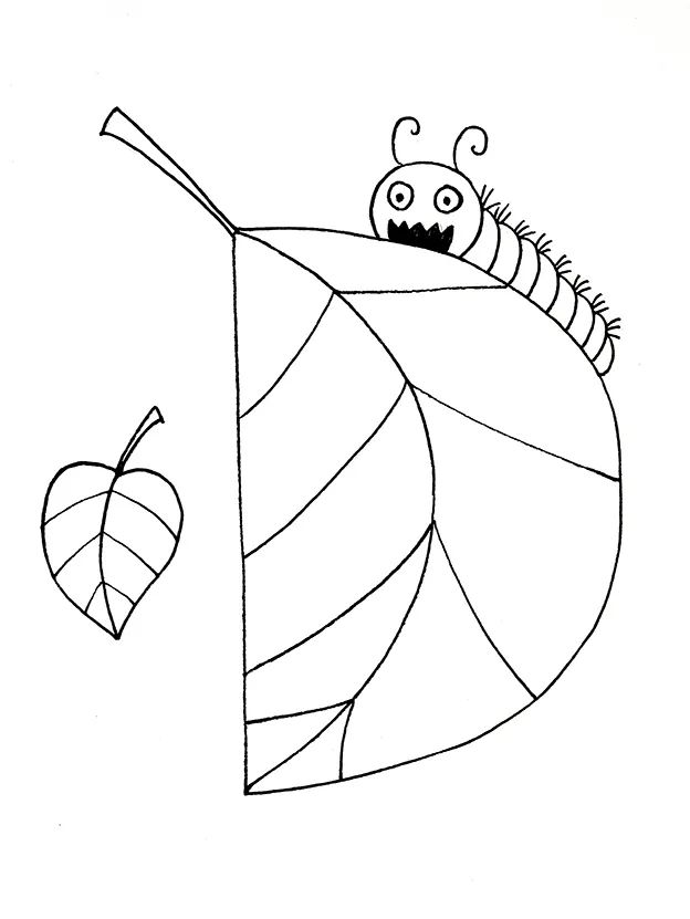 步骤3：用勾线笔对画面进行描线。