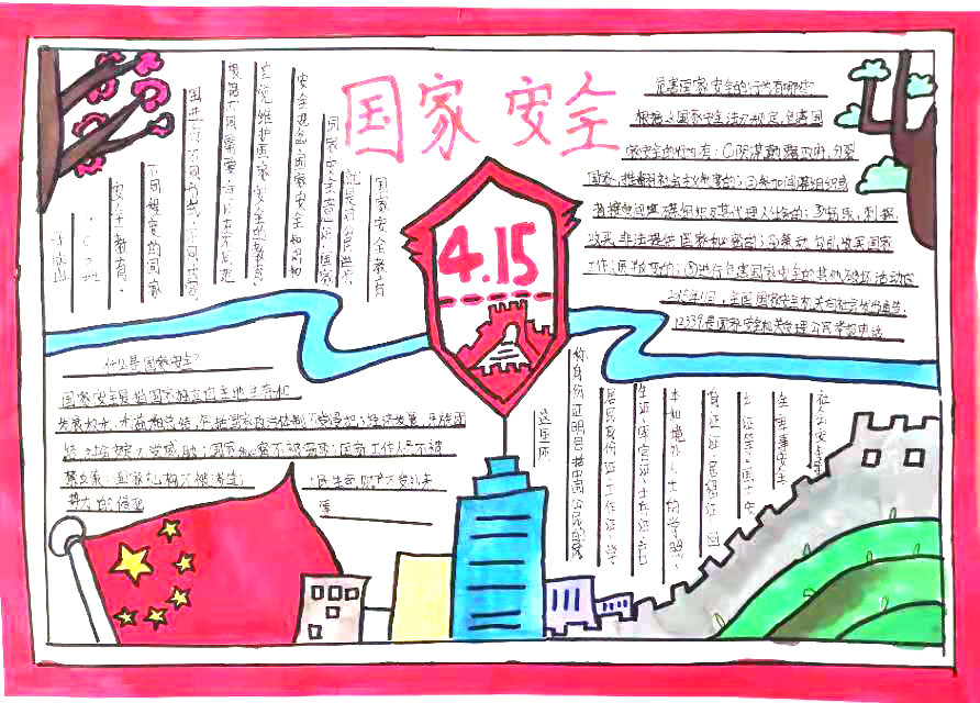 7张国家安全日手抄报绘画简单又漂亮-图3