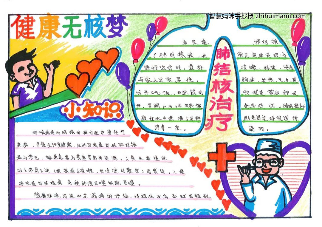 预防肺结核手抄报简单字少（9张）-图4