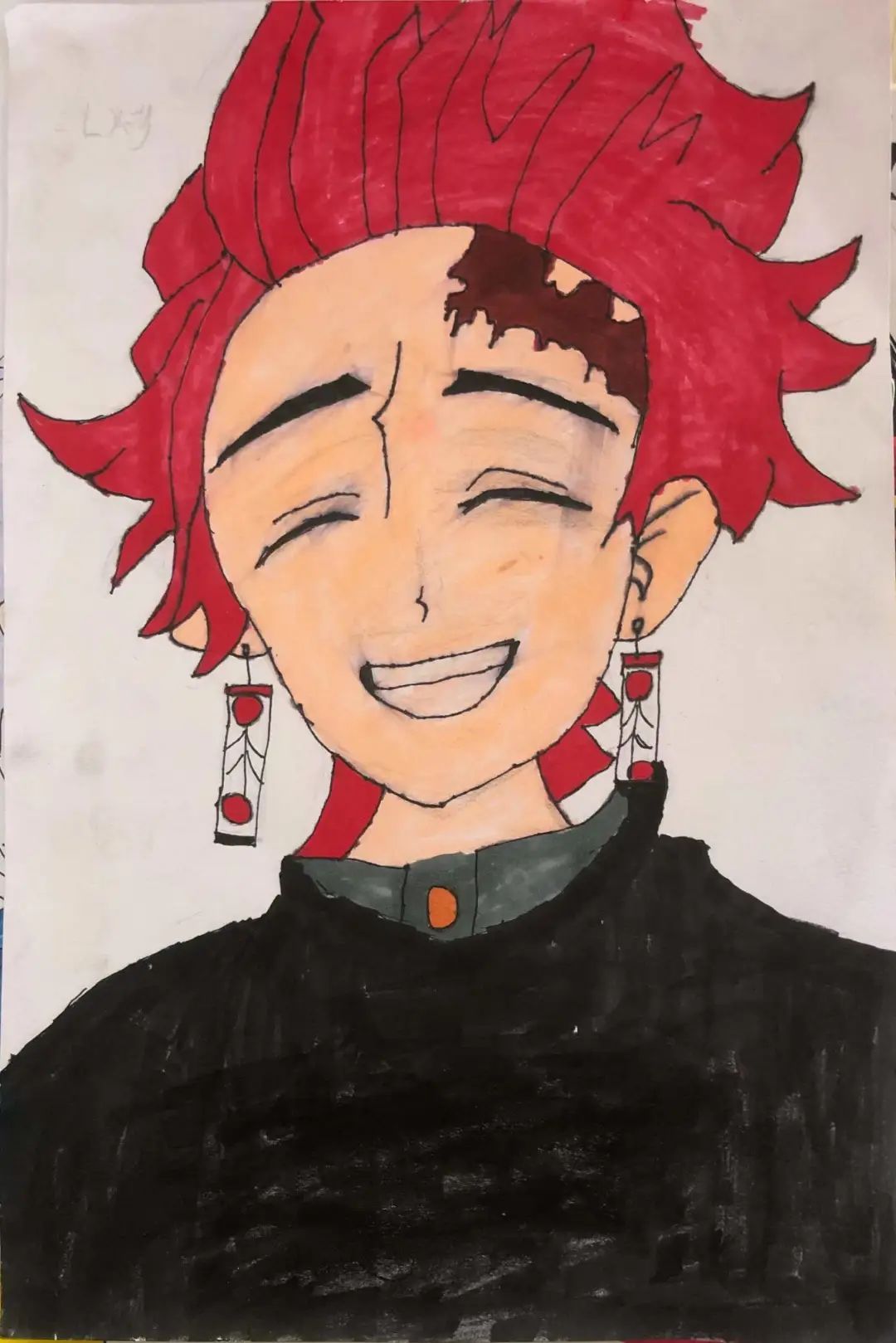 7张受欢迎的动漫人物儿童绘画作品-图4