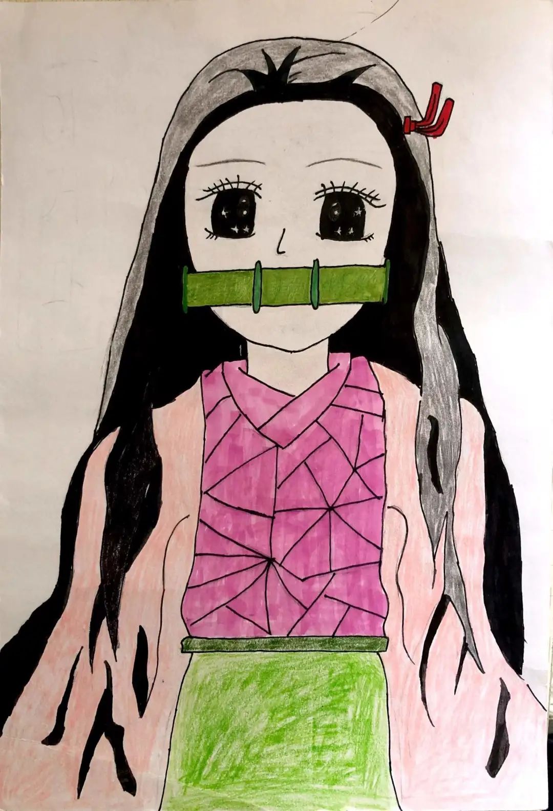 7张受欢迎的动漫人物儿童绘画作品-图6