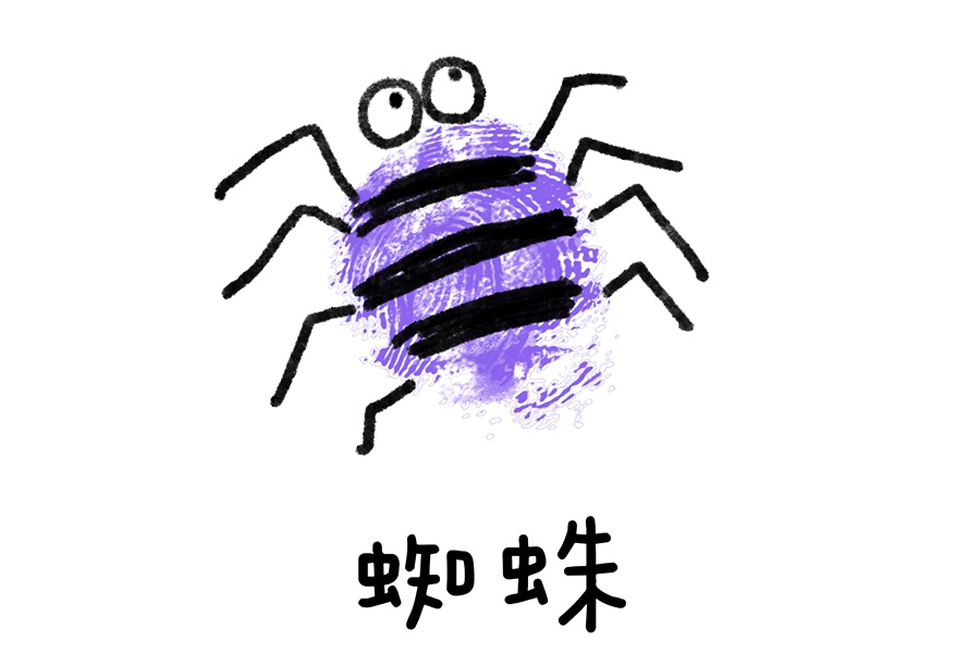 简单易学的昆虫手指画图片（10张）-图8