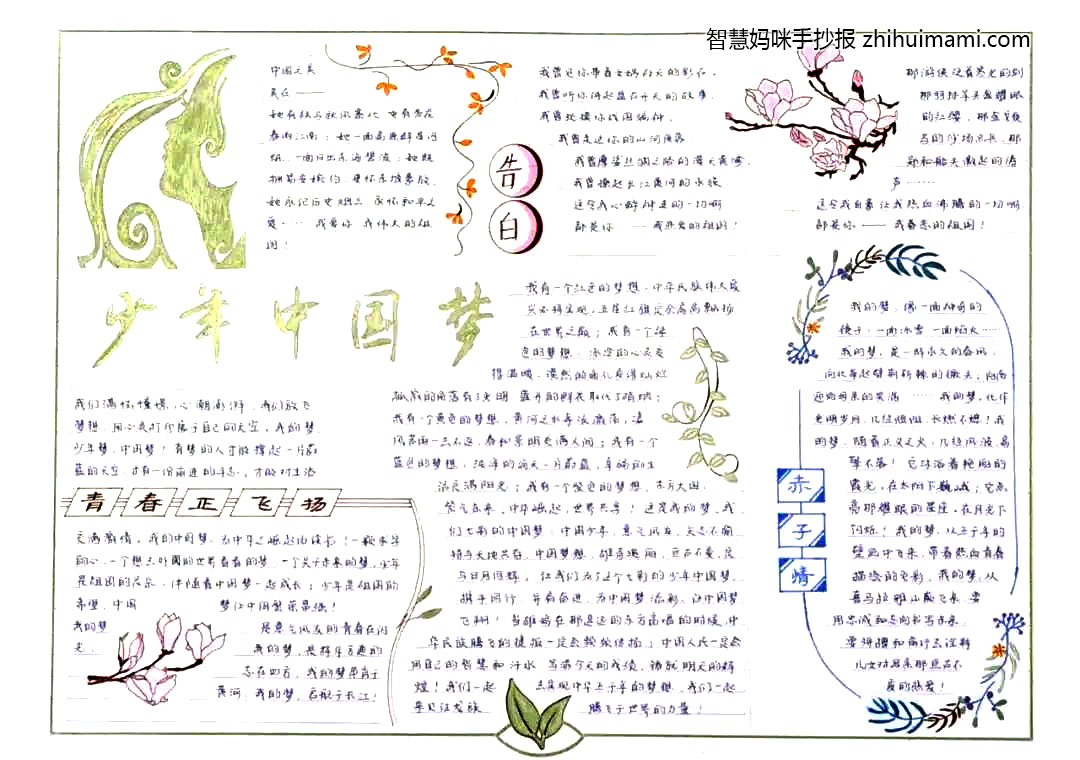 关于富强中国梦主题手抄报-图2