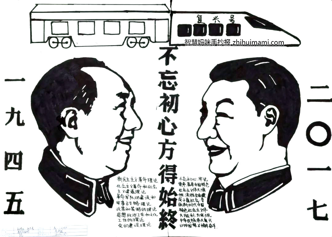 新时代再出发主题手抄报绘画（13张）-图4