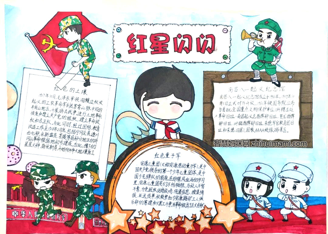 7张关于传承红色文化的手抄报绘画-图2