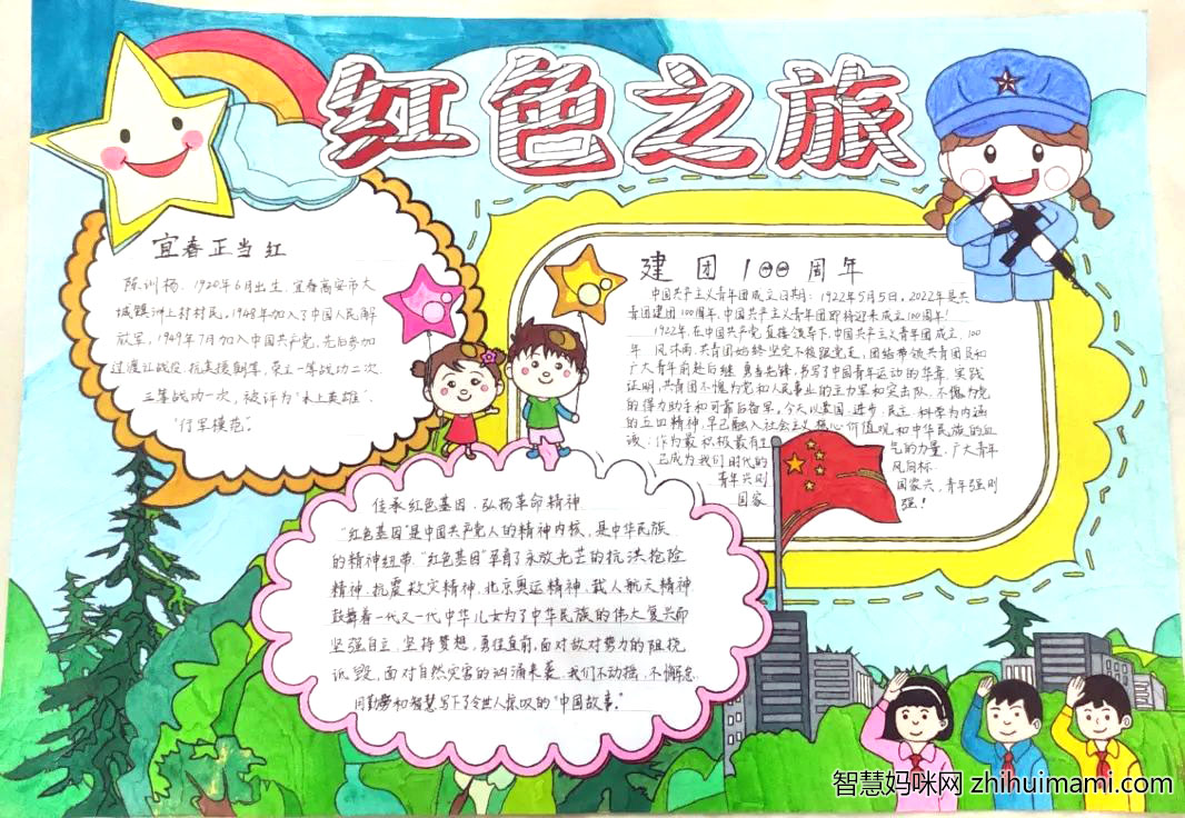 7张关于传承红色文化的手抄报绘画-图4