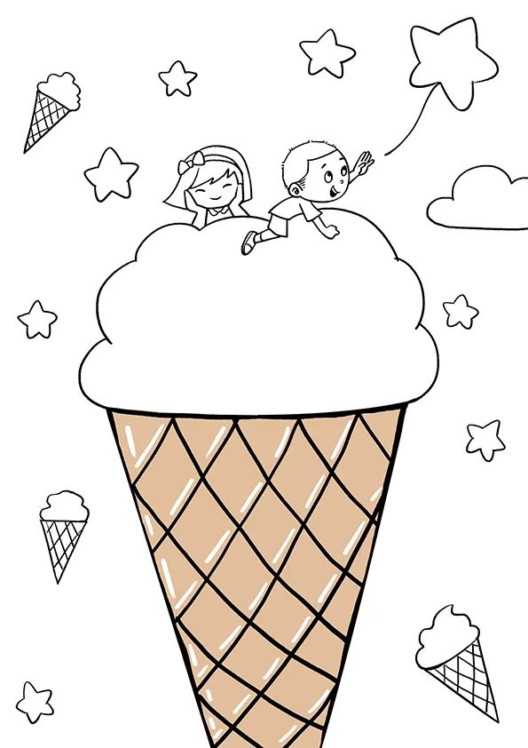 步骤2：给画面各个元素上色，并适当用图案丰富画面。