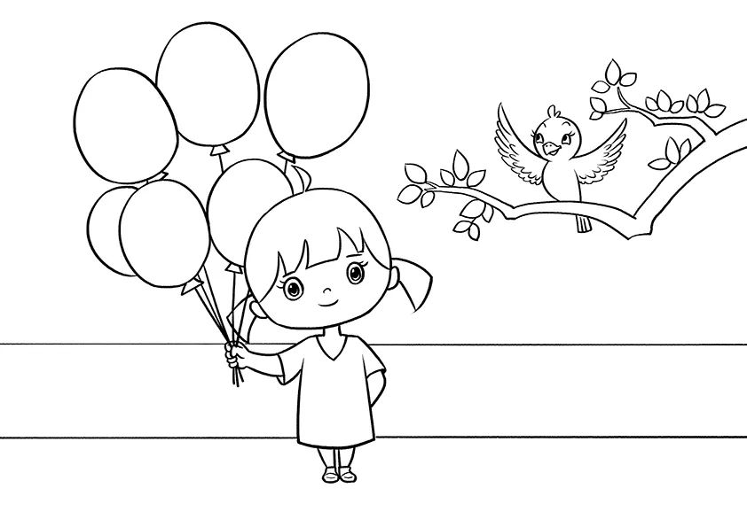 步骤2：接着我们对草图进行勾线，明确画面的线稿。