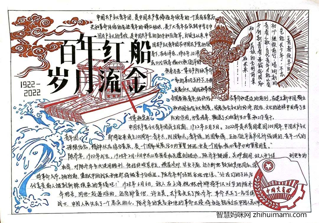 “赓续百年青春志，踔厉奋发向未来”主题绘画10张-图7