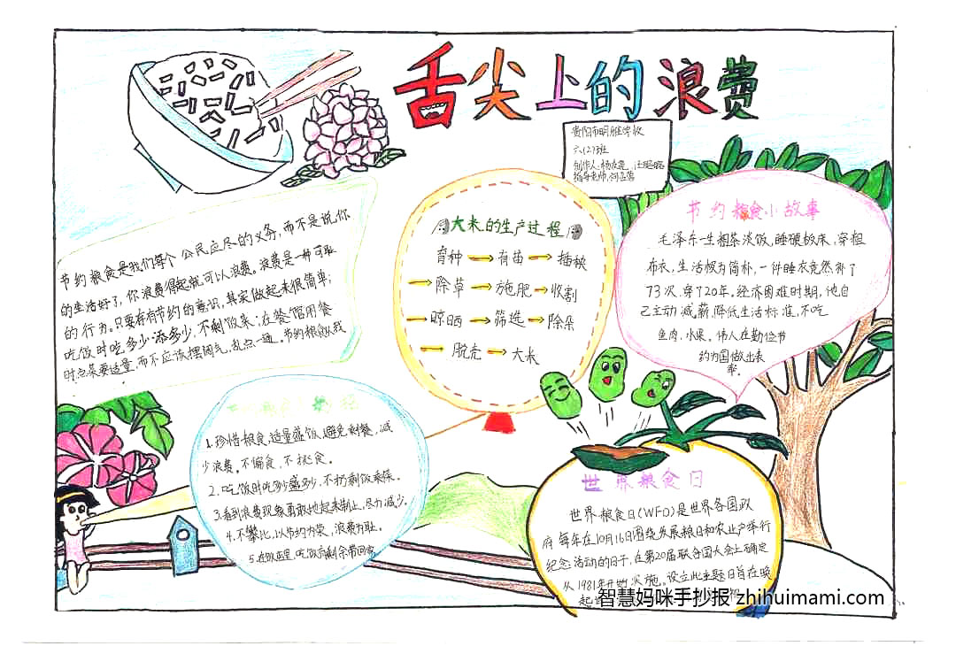 拒绝舌尖上的浪费手抄报简单又漂亮（9张）-图1