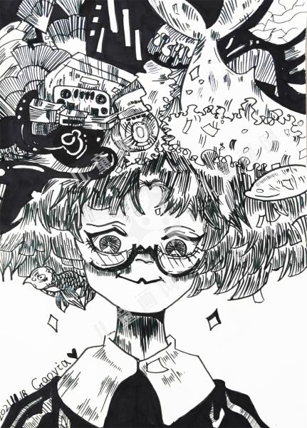 儿童创意作品-快乐