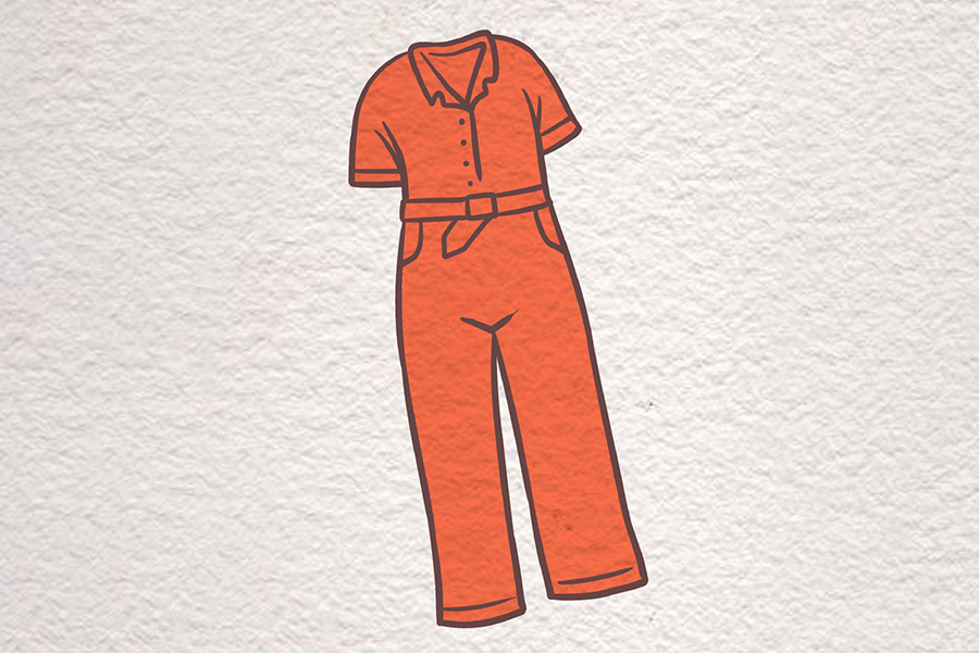 美少女日常穿搭时尚衣物简笔画图片-图1