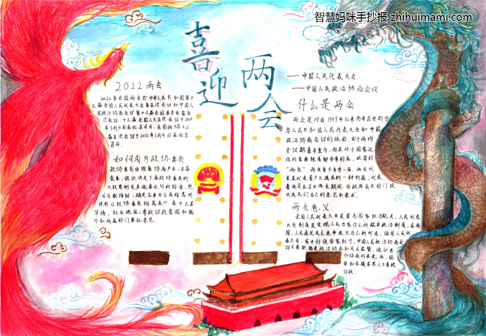 喜迎二十大永远跟党走手抄报一等奖（9张）-图2