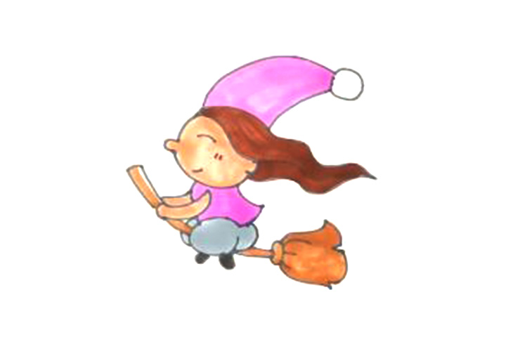 简单的魔法仙女怎么画