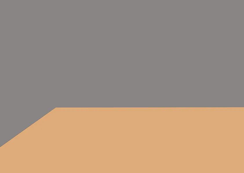 步骤1：首先我们牛皮纸剪成上图的形状，并将其粘贴到灰色卡纸上。