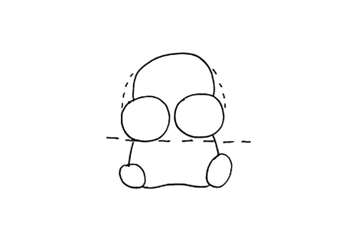 学画感恩爱心小猪简笔画-图2