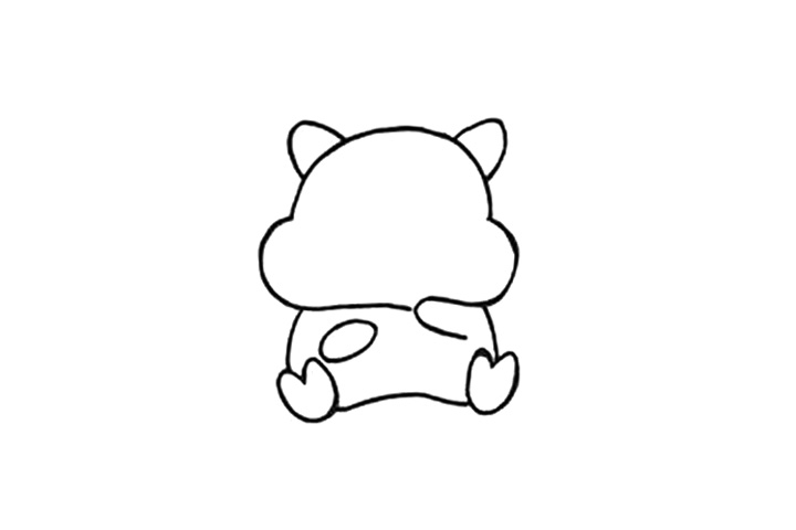 学画感恩爱心小猪简笔画-图3