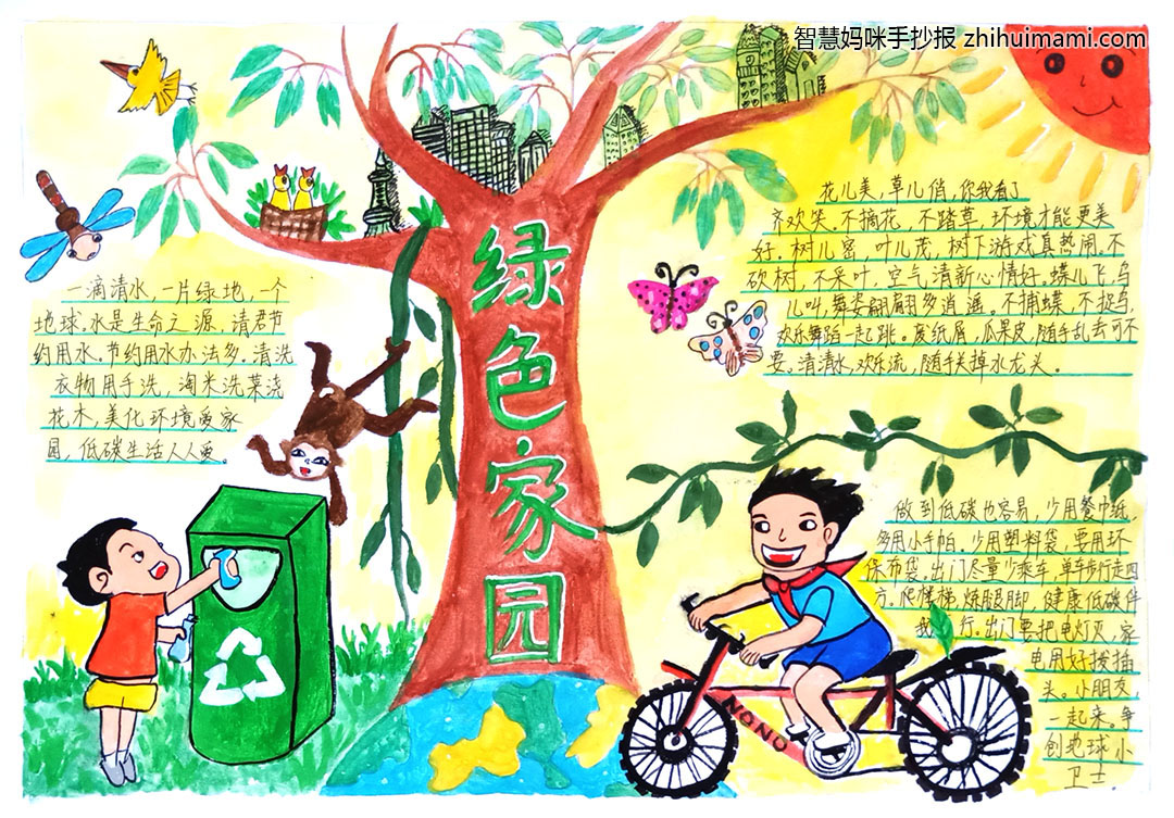 世界环境日手抄报绘画一等奖（8张）-图2