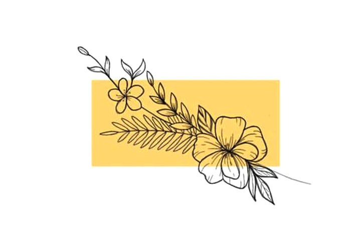 植物花草简笔画10种漂亮的小花简笔画-图3