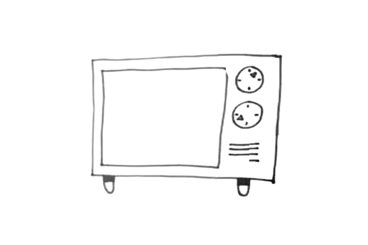 步骤3：画出一个小长方形