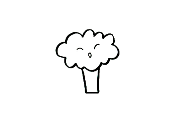 超简单的可爱西蓝花简笔画-图3