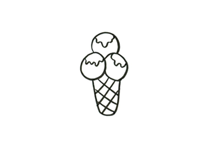 步骤3：画出底部的纹路。