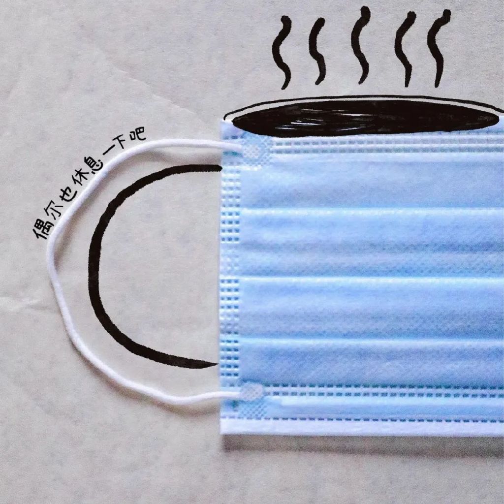 6岁萌娃和超级奶爸的口罩创意画太暖太可爱！-图6