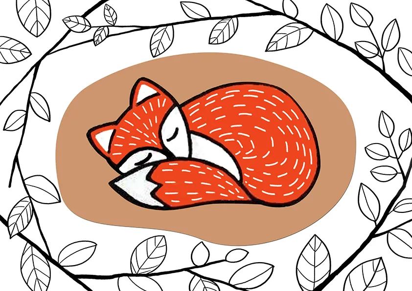 步骤3：这个步骤我们对枝叶草图进行勾线，形成一个包围结构。