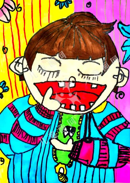 创意儿童画我爱刷牙