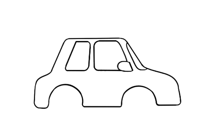 一步一步学画简单的警车简笔画-图1