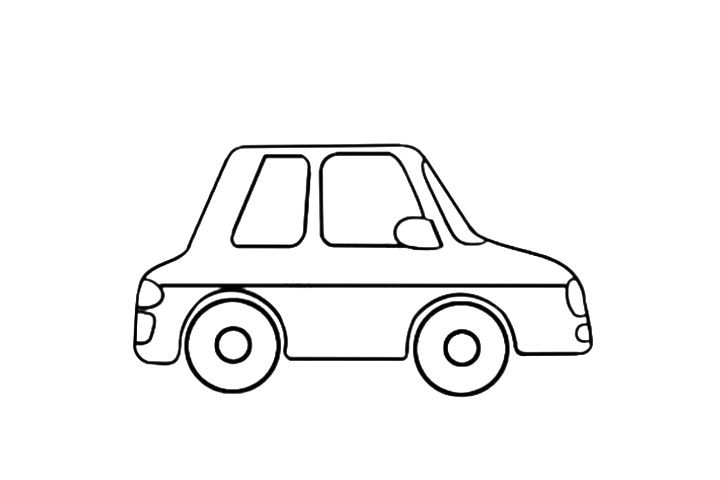 一步一步学画简单的警车简笔画-图3