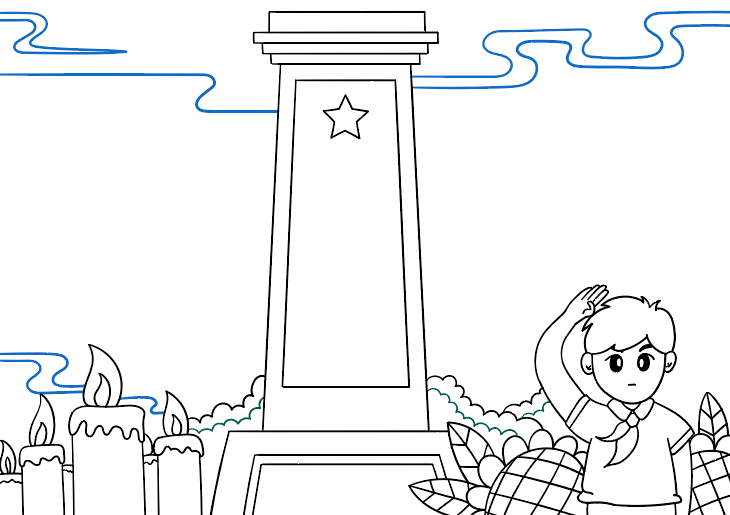 小学缅怀英烈手抄报简单漂亮-图5