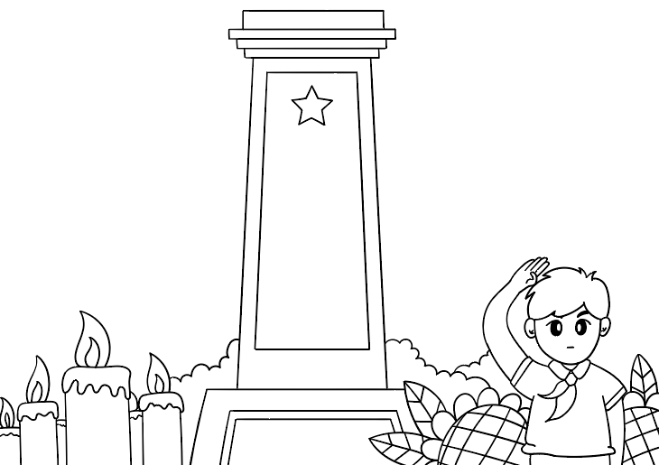 小学缅怀英烈手抄报简单漂亮-图4