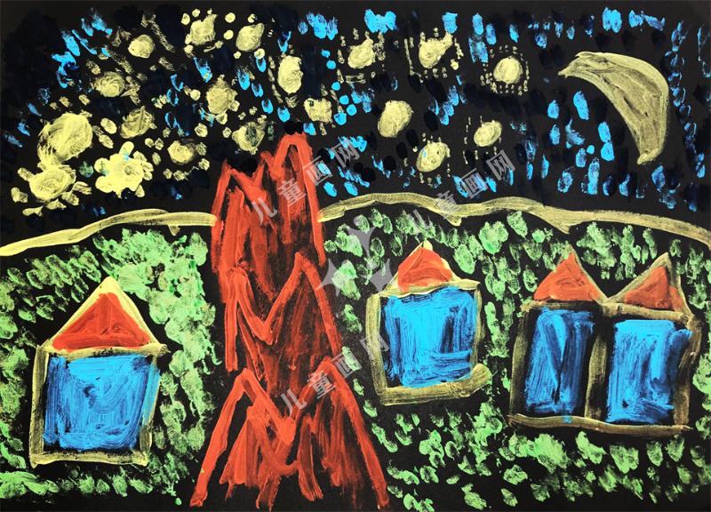 星空创意儿童画