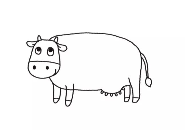如何画农场里的奶牛-图3