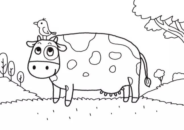 如何画农场里的奶牛-图6
